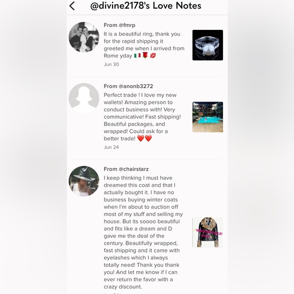 🎉🖤Trusted seller love notes!!!😎✨ - Picture 5 of 5
